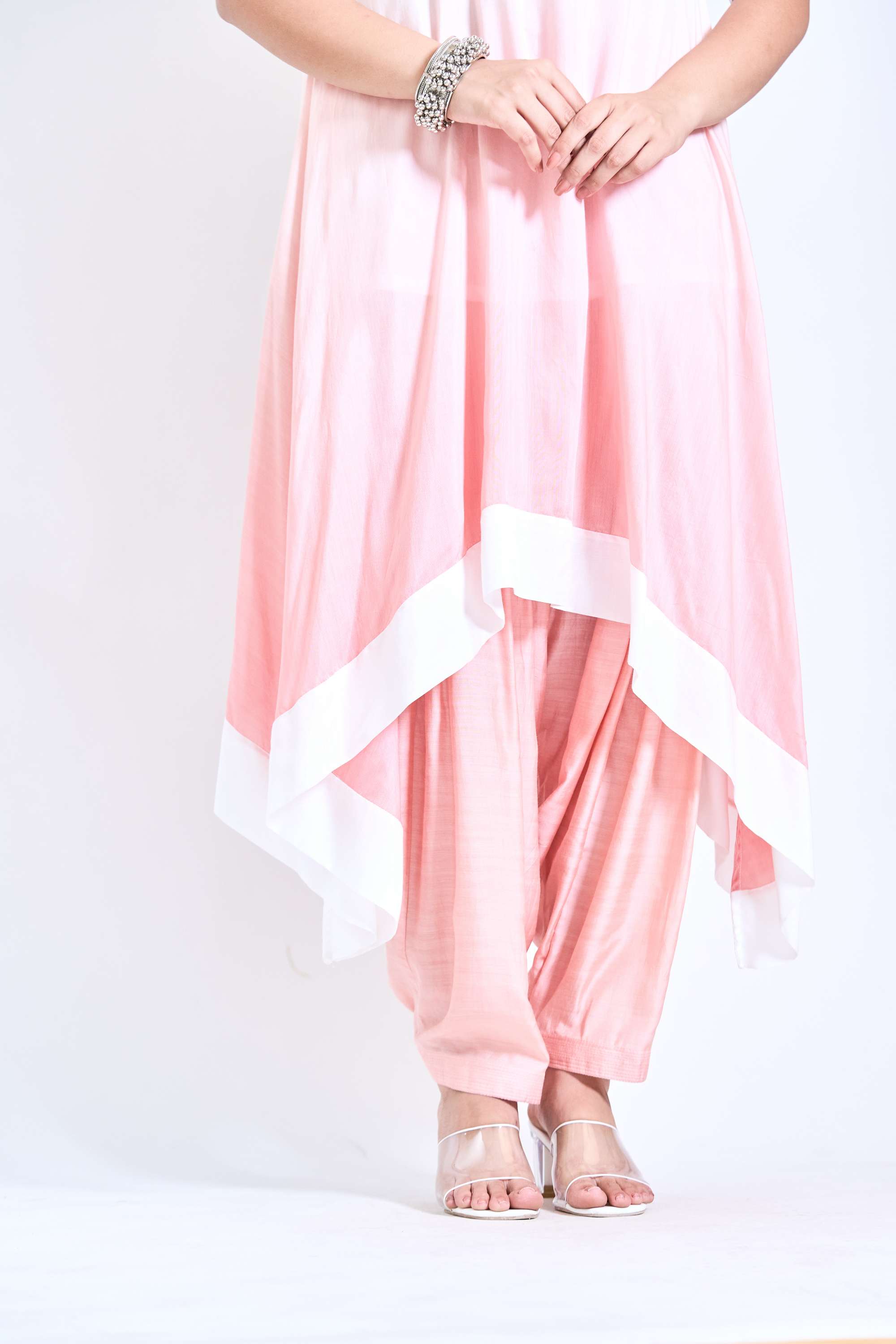 Peach Ombre Kurta Set