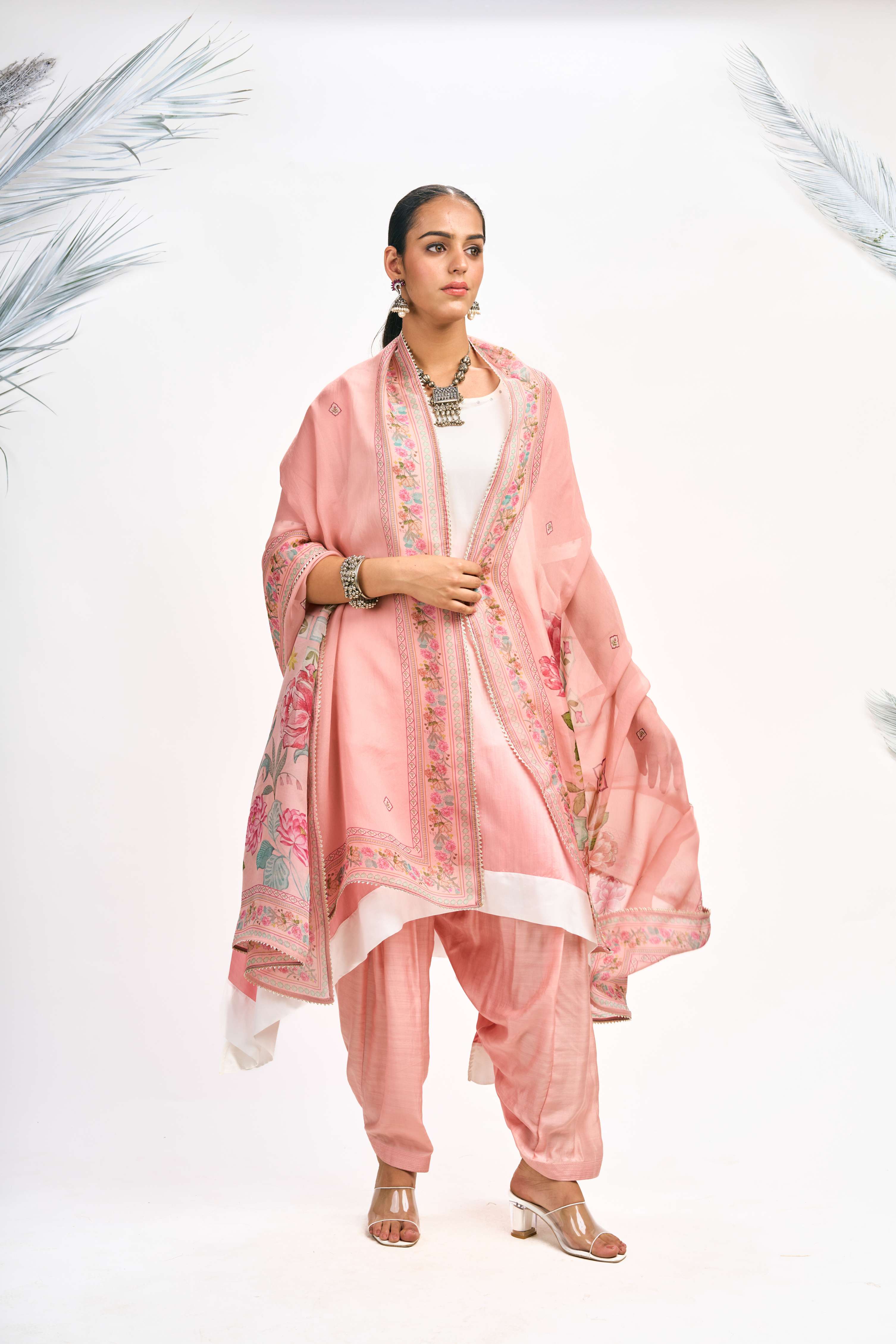 Peach Ombre Kurta Set