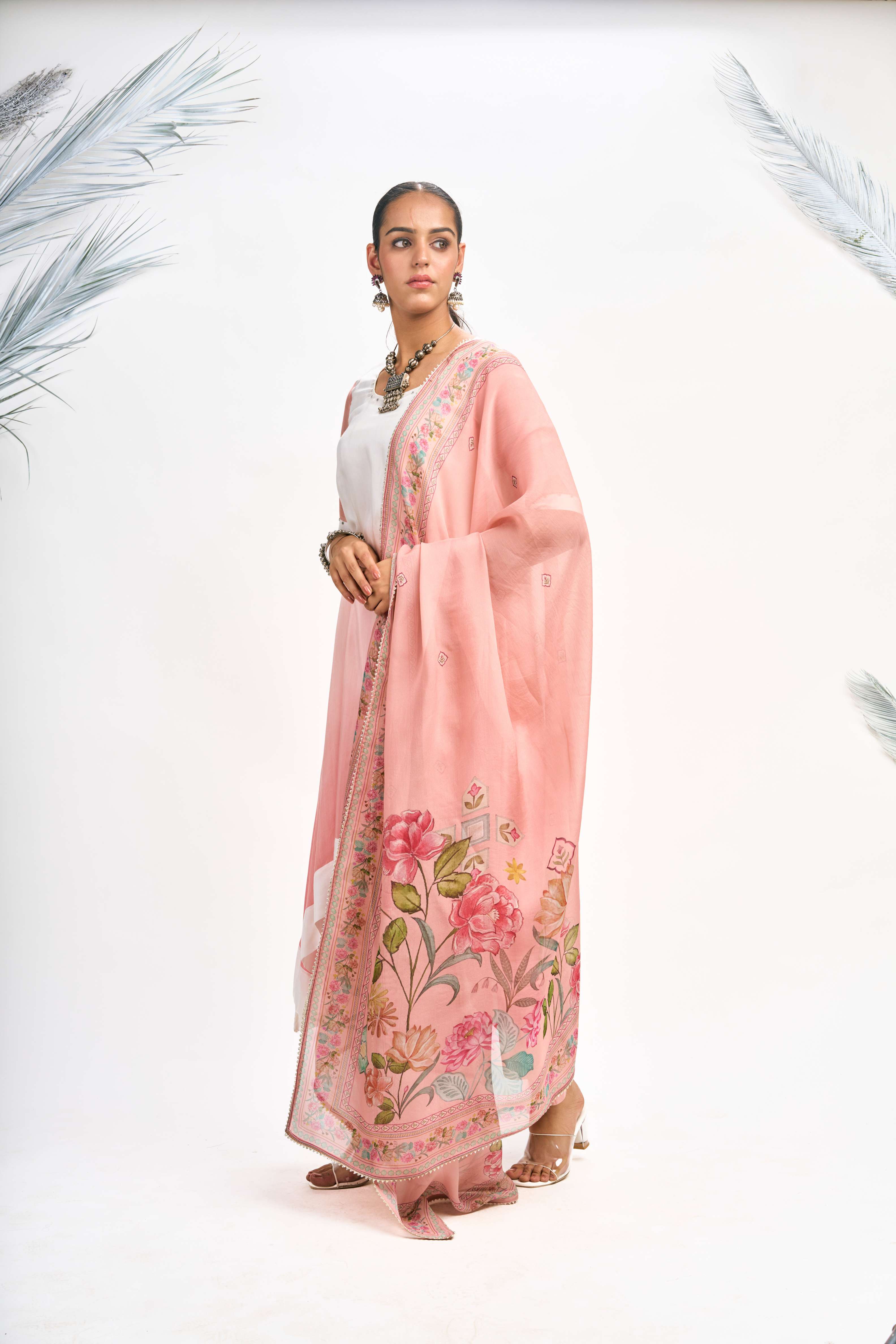 Peach Ombre Kurta Set